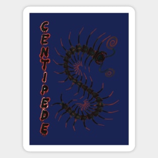Dark Rust Centipede with Spray Paint Magnet